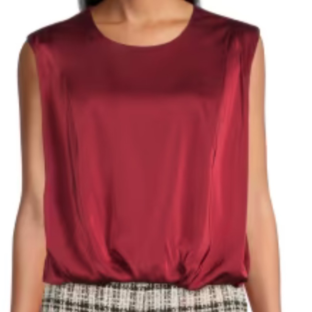 ♥️🆕 Sleeveless “Syrah” Red Top Joe’s Jeans Size Small Blouse NWT